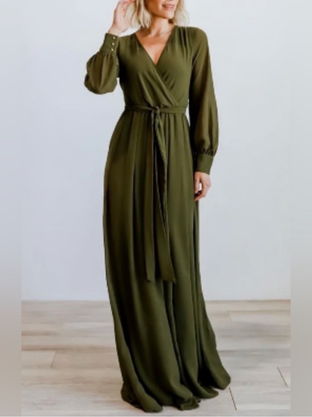 NWT Baltic Born Lydia Maxi Dress in Olive - Size XL
